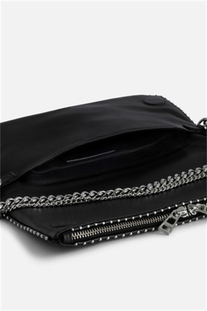 Zadig And Voltaire Rock Studs Bag Black | ZV-256173