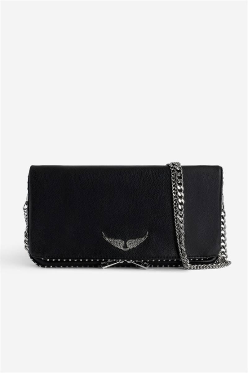 Zadig And Voltaire Rock Studs Bag Black | ZV-256173