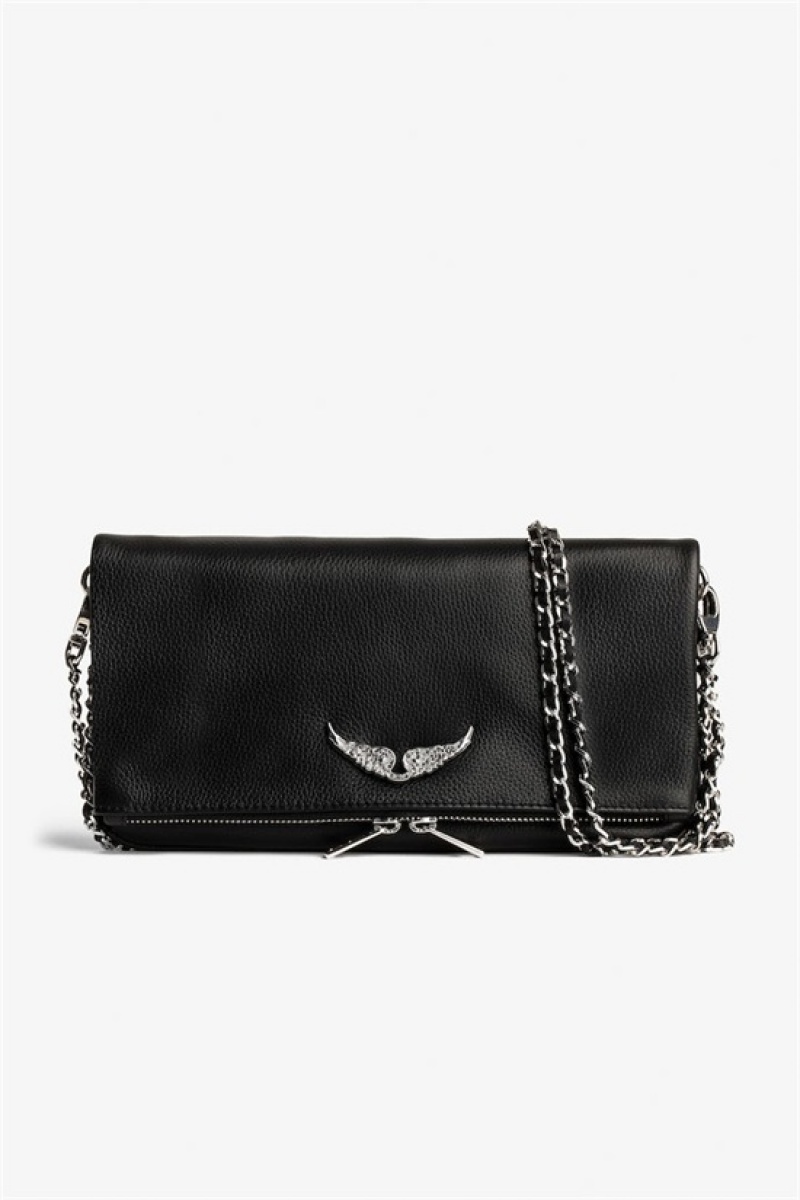 Zadig And Voltaire Rock Swing Your Wings Bag Black | ZV-256069