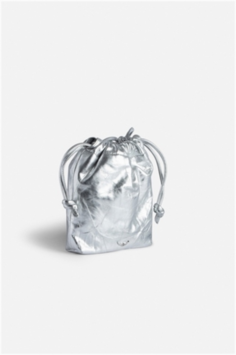 Zadig And Voltaire Rock To Go Bag Silver | ZV-256080