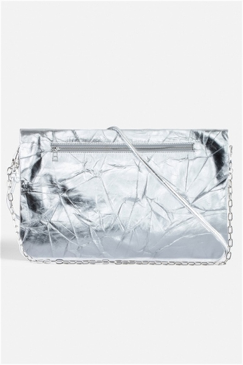 Zadig And Voltaire Rock Xl Eternal Bag Silver | ZV-256092