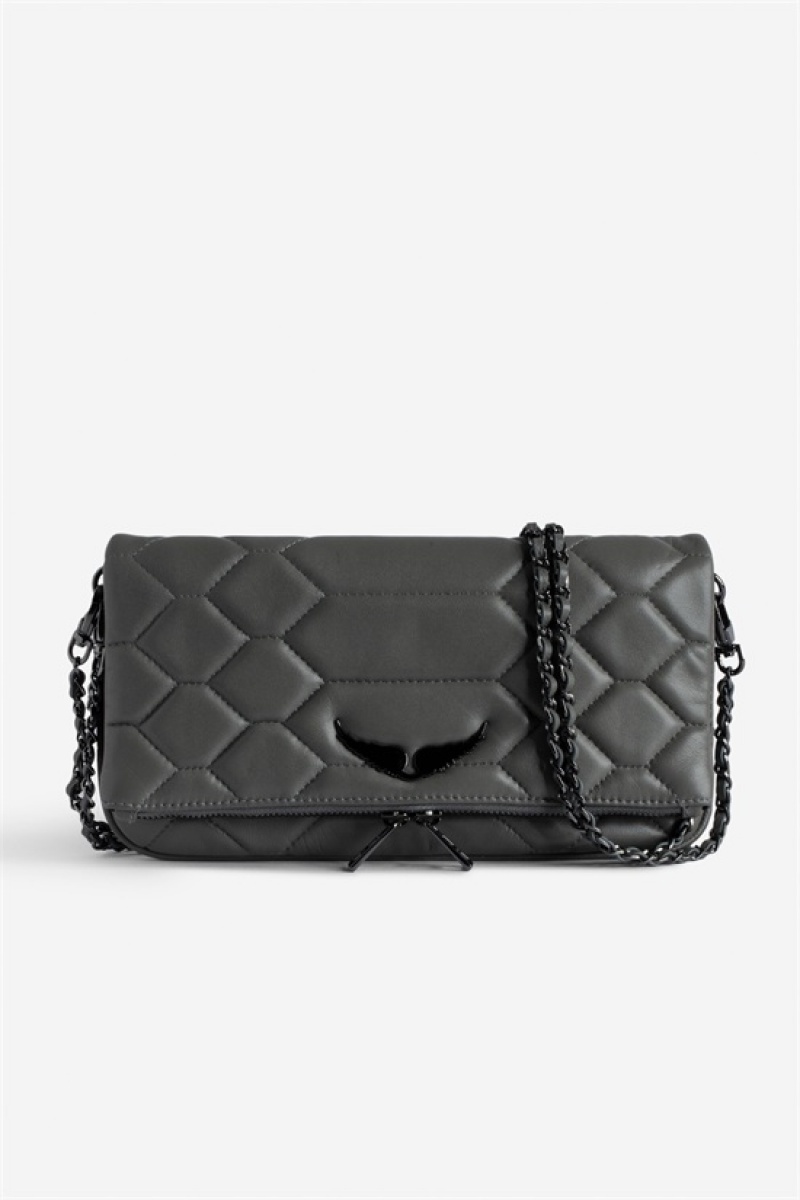 Zadig And Voltaire Rock Xl Mat Bag Road | ZV-256177