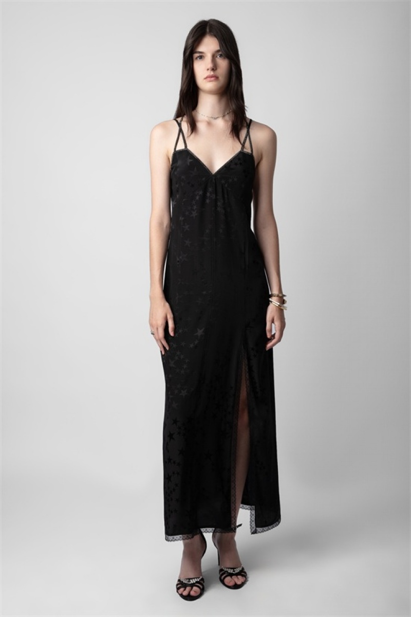 Zadig And Voltaire Rohal Silk Dress Black | ZV-256389