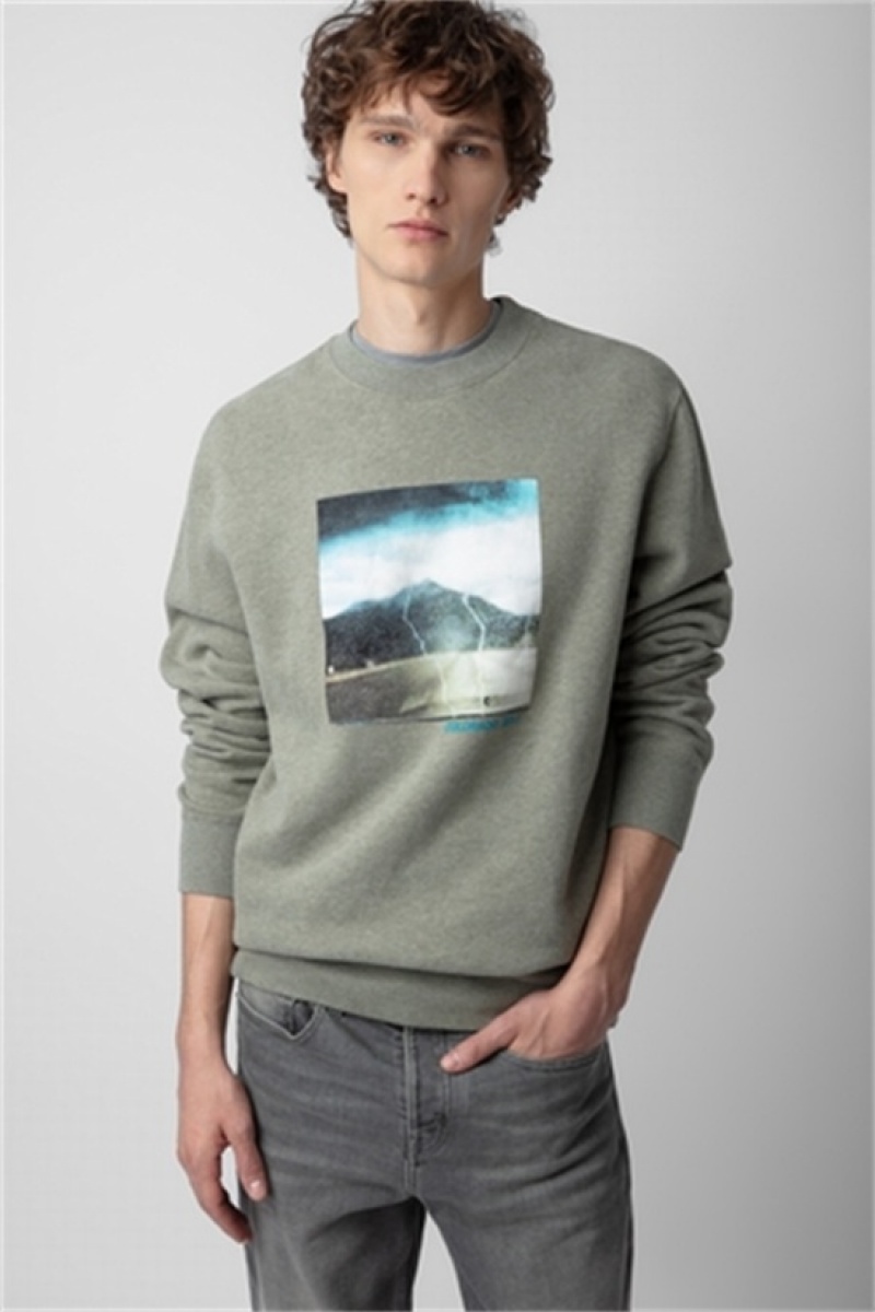 Zadig And Voltaire Simba Photoprint Sweatshirt Trellis | ZV-255742