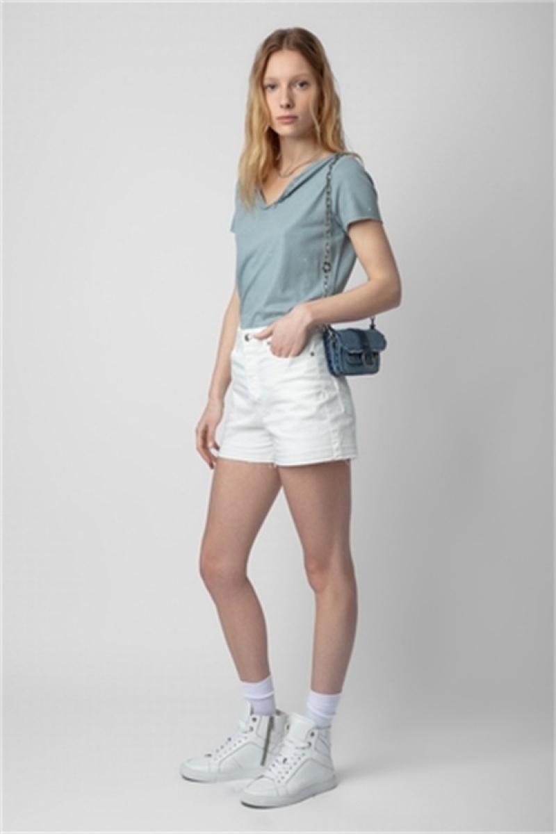 Zadig And Voltaire Sissi Denim Shorts Judo | ZV-256216