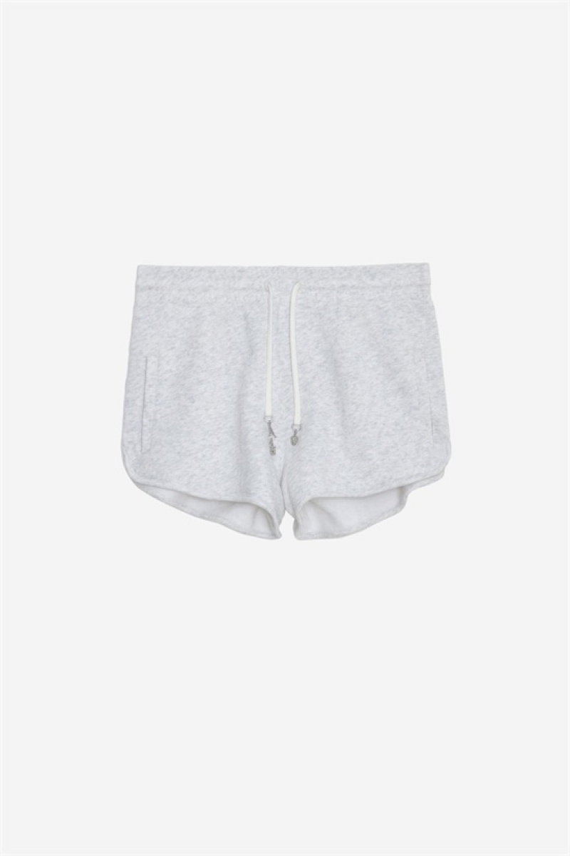 Zadig And Voltaire Smile Shorts Gris Chine Clair | ZV-256218