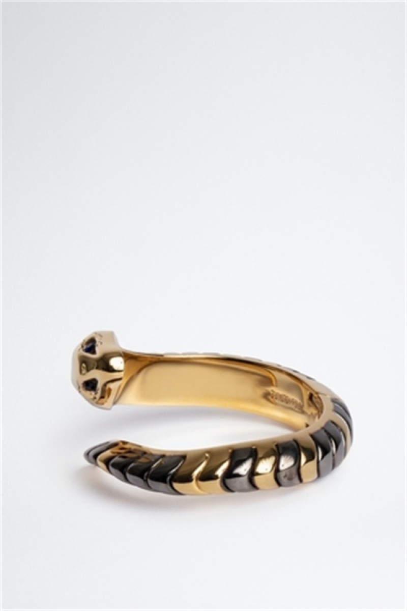 Zadig And Voltaire Snake Bracelet Shiny Gold | ZV-255879