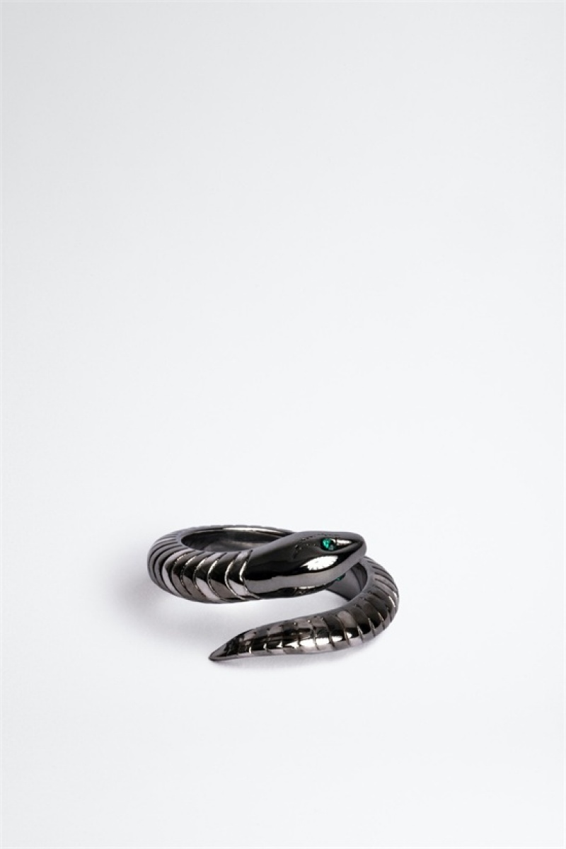 Zadig And Voltaire Snake Ring Shiny Silver | ZV-255886