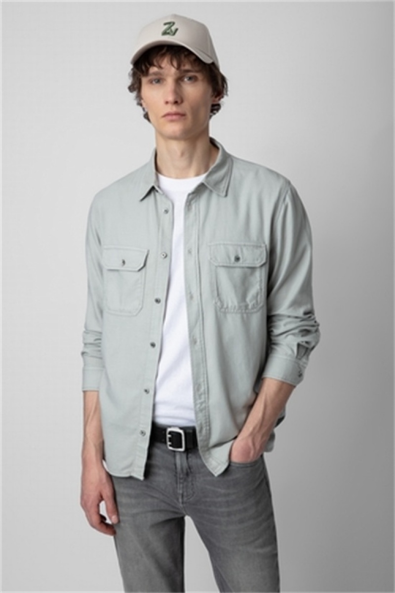 Zadig And Voltaire Stan Shirt Oyster | ZV-255720