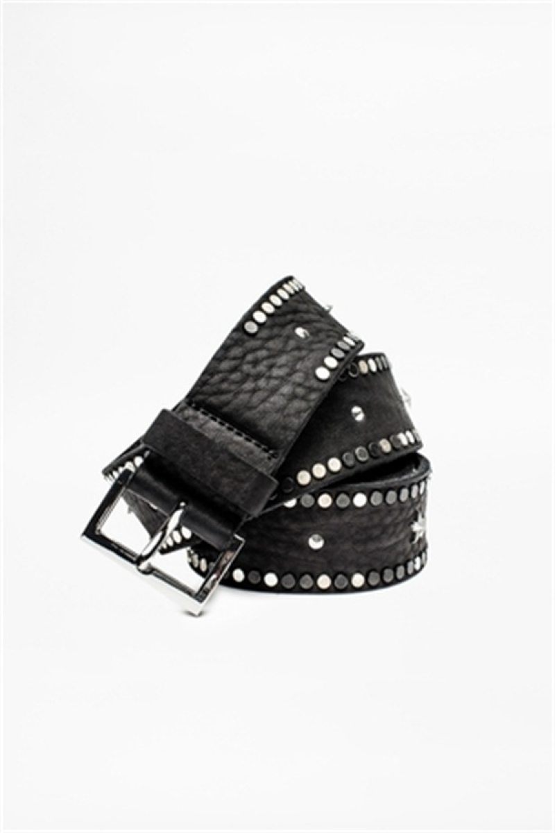 Zadig And Voltaire Starlight Belt Black | ZV-255839