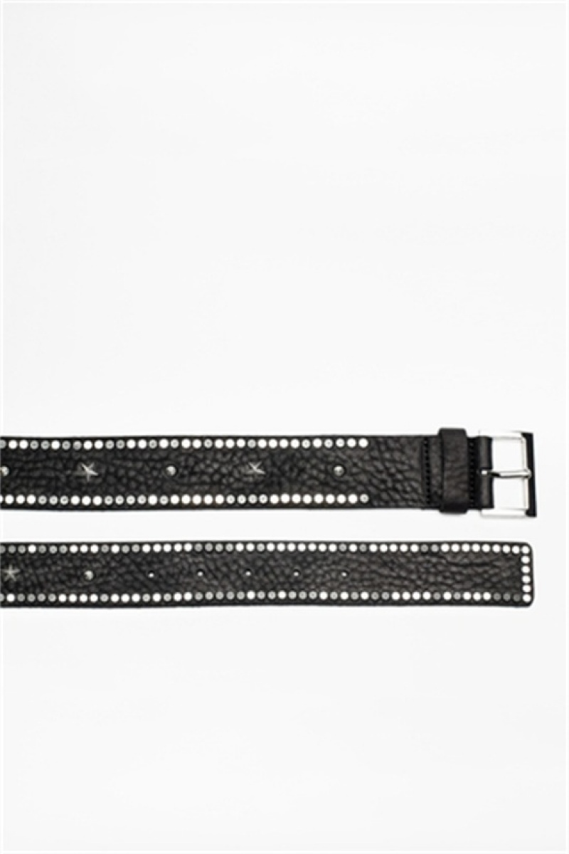 Zadig And Voltaire Starlight Belt Black | ZV-255839