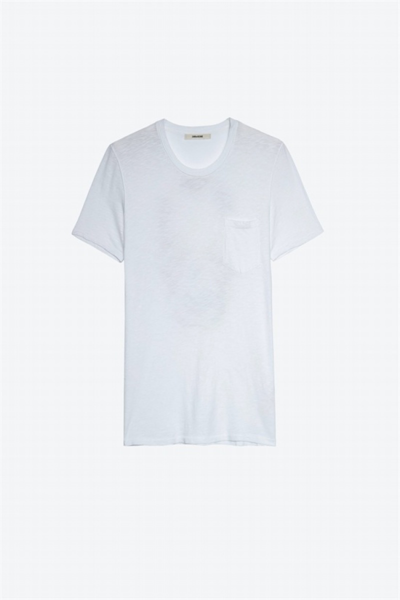 Zadig And Voltaire Stockholm Skull Tee White | ZV-255715