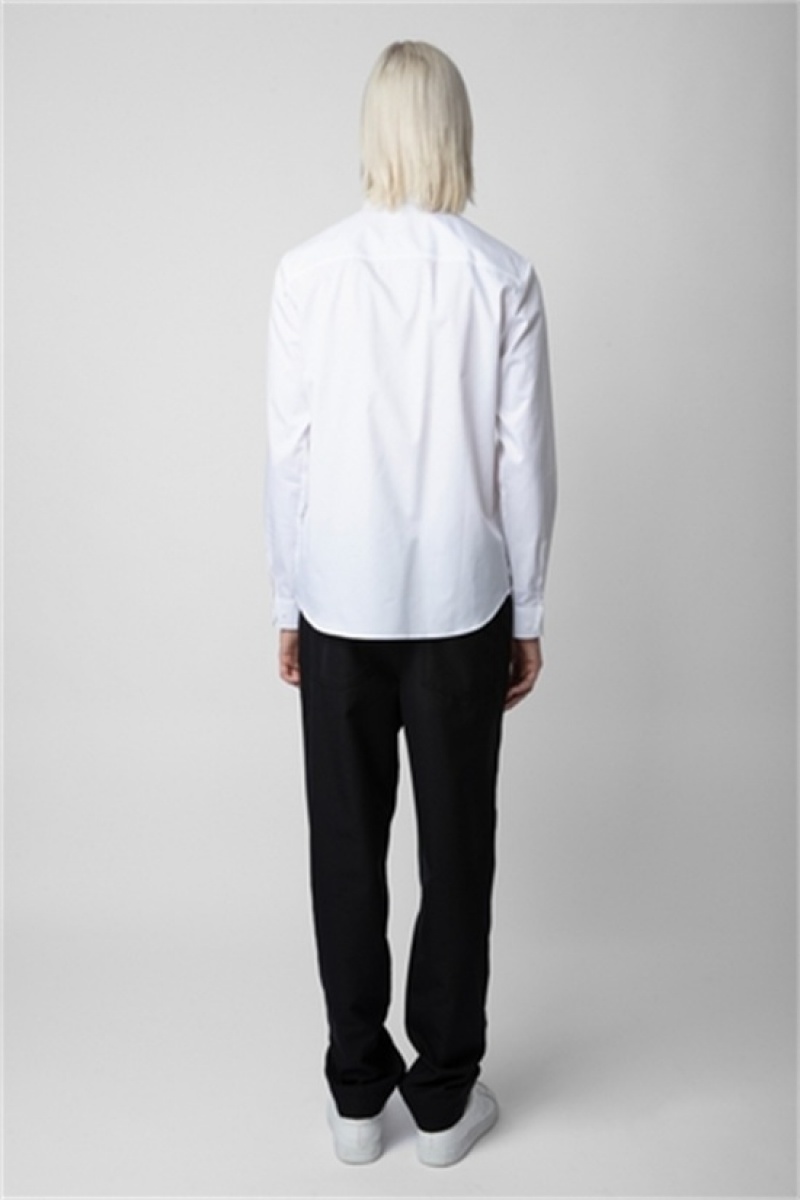 Zadig And Voltaire Sydney Shirt White | ZV-255726