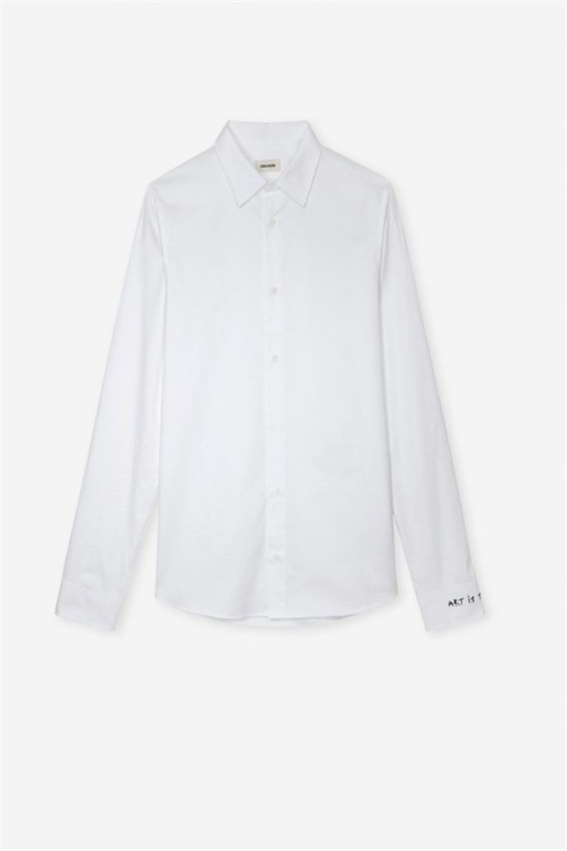 Zadig And Voltaire Sydney Shirt White | ZV-255726