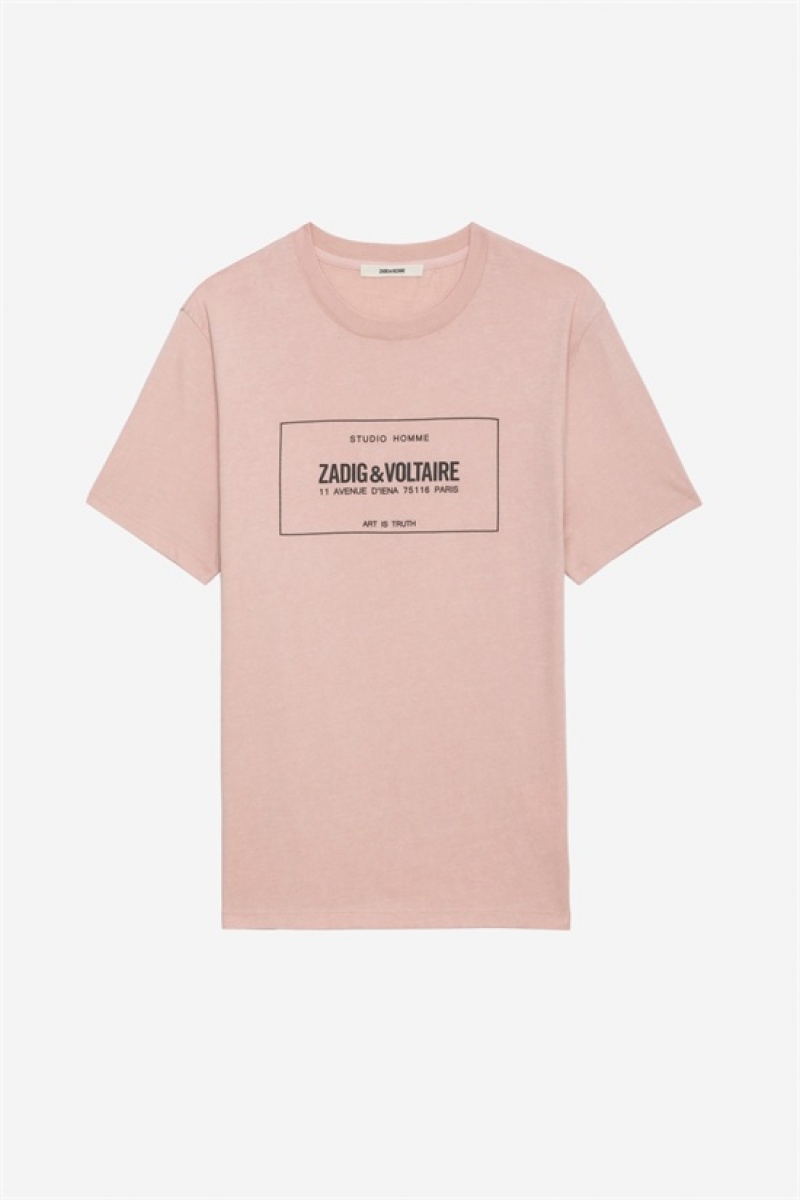 Zadig And Voltaire Ted T-shirt Primerose | ZV-255699