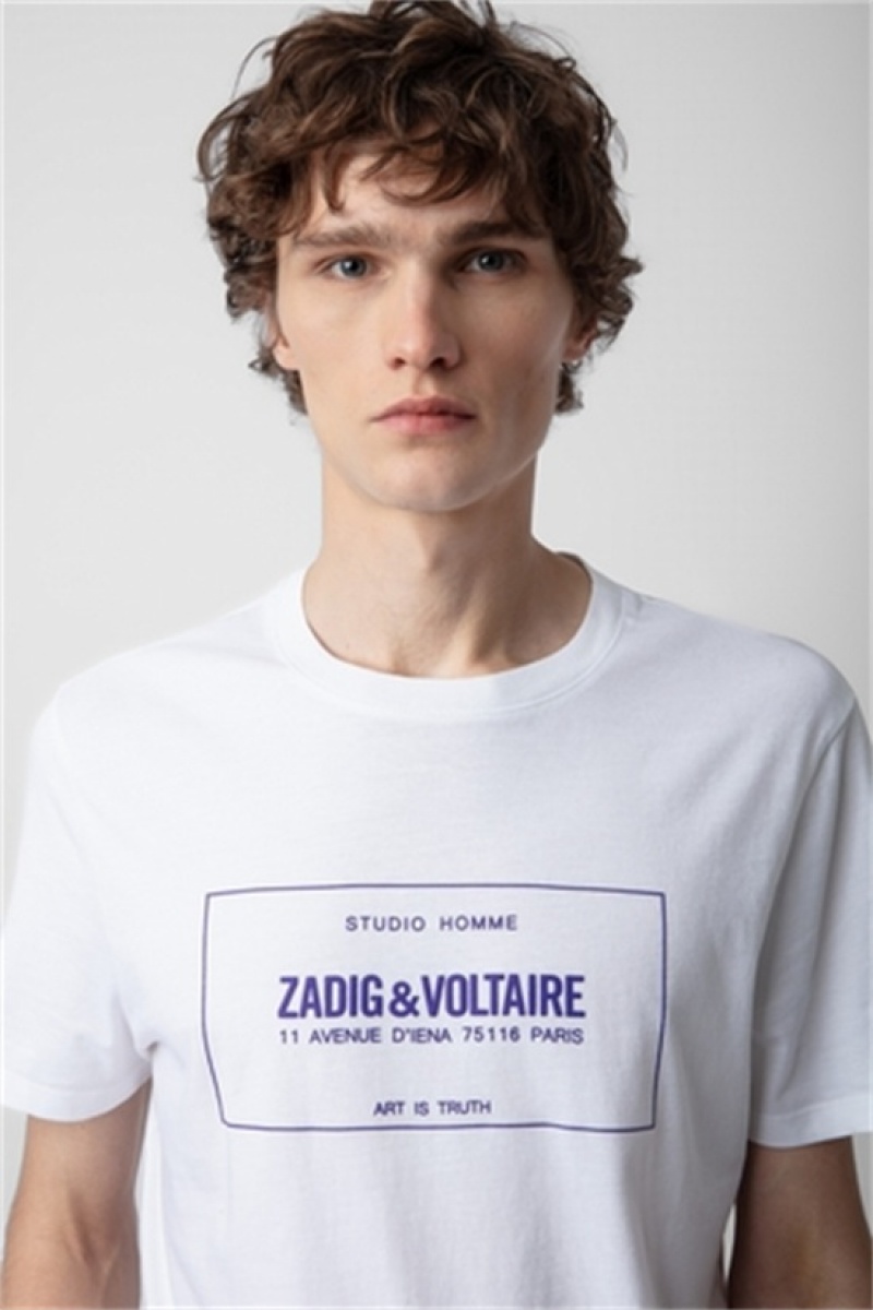 Zadig And Voltaire Ted T-shirt White | ZV-255698