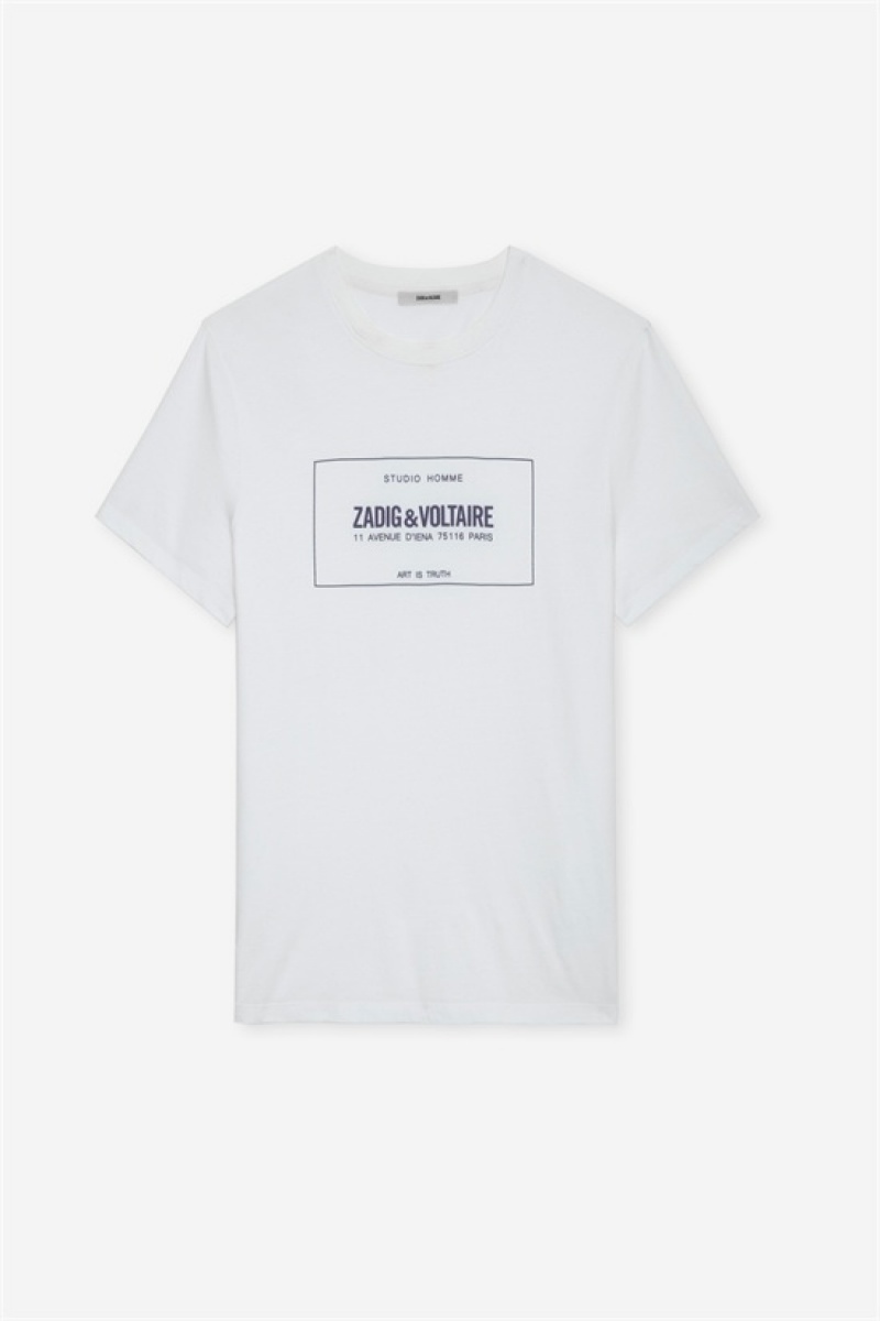 Zadig And Voltaire Ted T-shirt White | ZV-255698