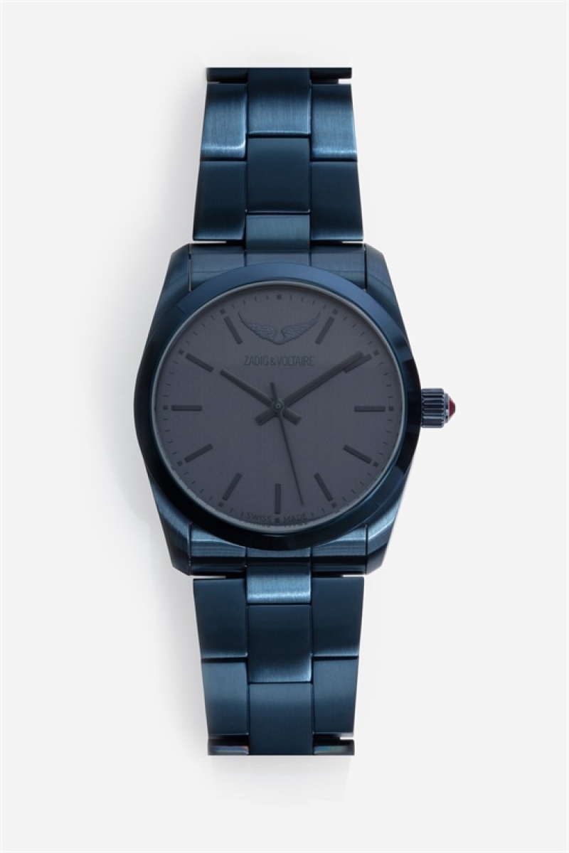 Zadig And Voltaire Time2love Watch Dark Blue | ZV-255851