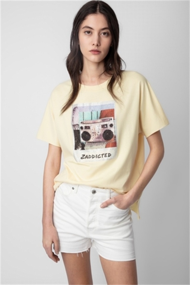 Zadig And Voltaire Tommer Photoprint T-shirt Shea | ZV-256265