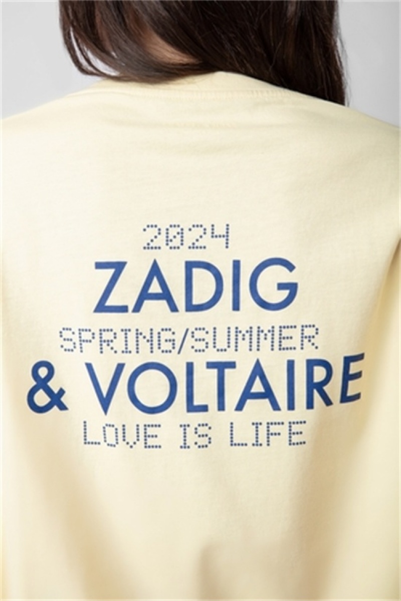 Zadig And Voltaire Tommer Photoprint T-shirt Shea | ZV-256265