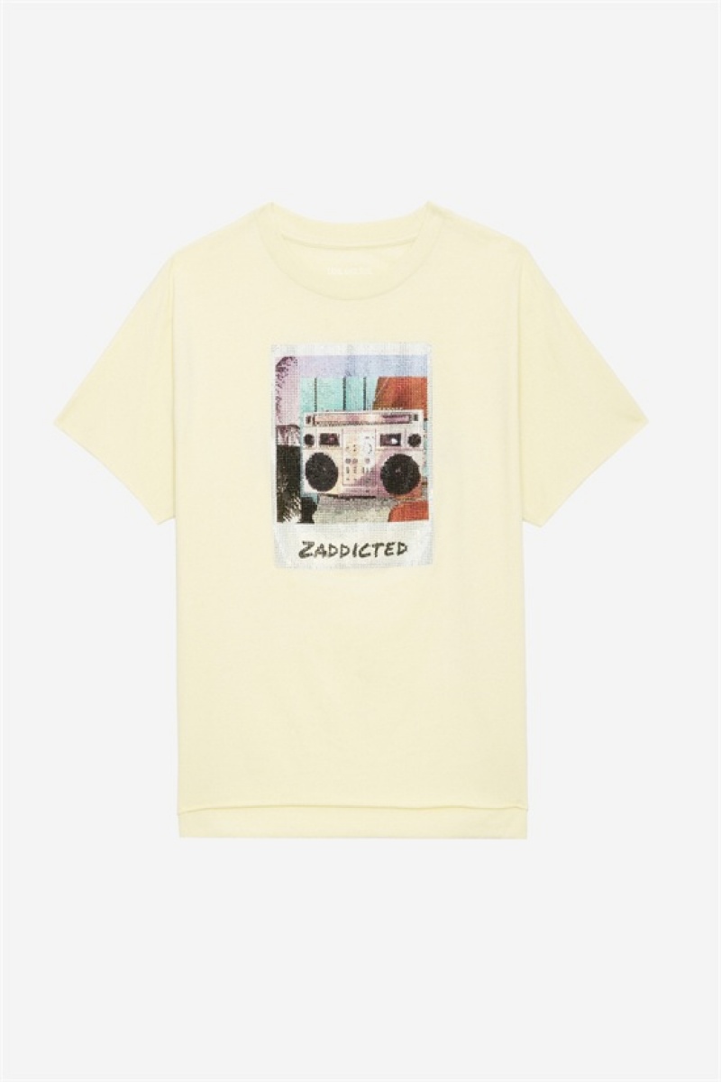 Zadig And Voltaire Tommer Photoprint T-shirt Shea | ZV-256265