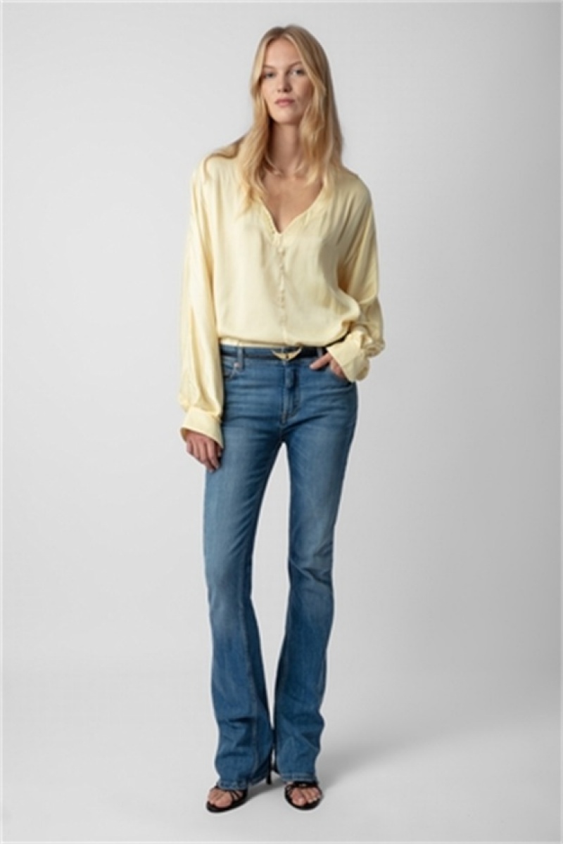 Zadig And Voltaire Tonastir Satin Blouse Shea | ZV-256308