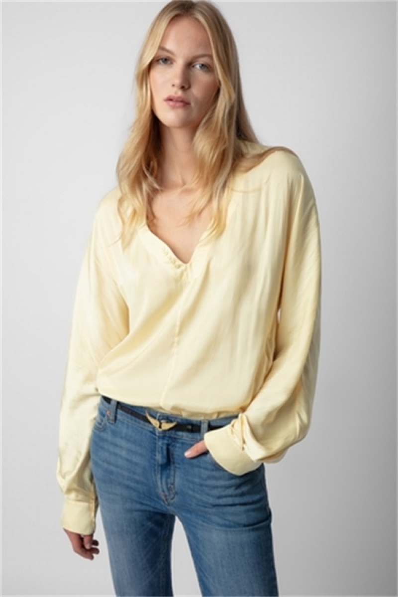 Zadig And Voltaire Tonastir Satin Blouse Shea | ZV-256308