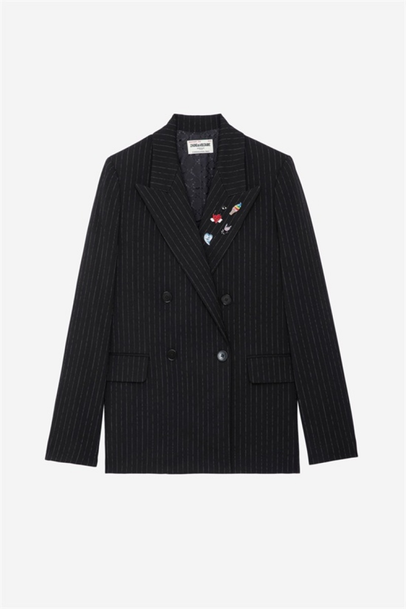 Zadig And Voltaire Valdo Blazer Noir | ZV-256351