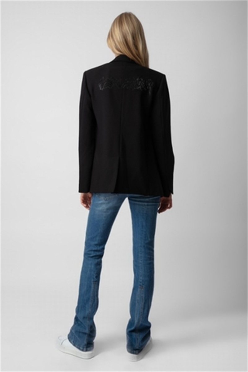 Zadig And Voltaire Vanille Mon Amour Blazer Noir | ZV-256359