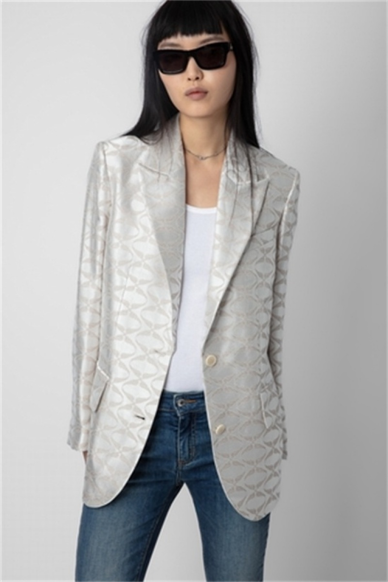 Zadig And Voltaire Vicka Wings Jacquard Blazer Scout | ZV-256356