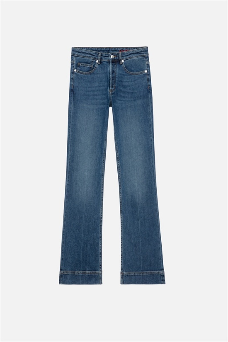 Zadig And Voltaire Vincente Jeans Medium Blue | ZV-256207