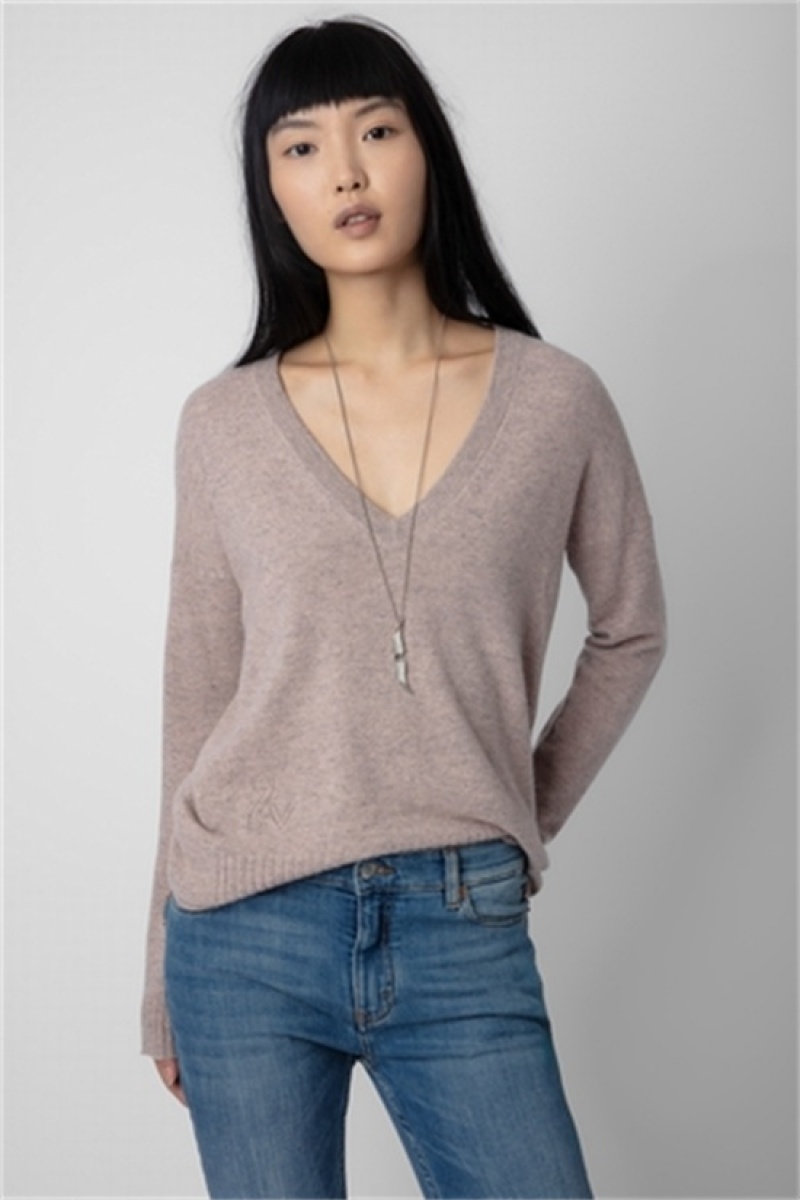 Zadig And Voltaire Vivi Cashmere Sweater Primerose | ZV-256444