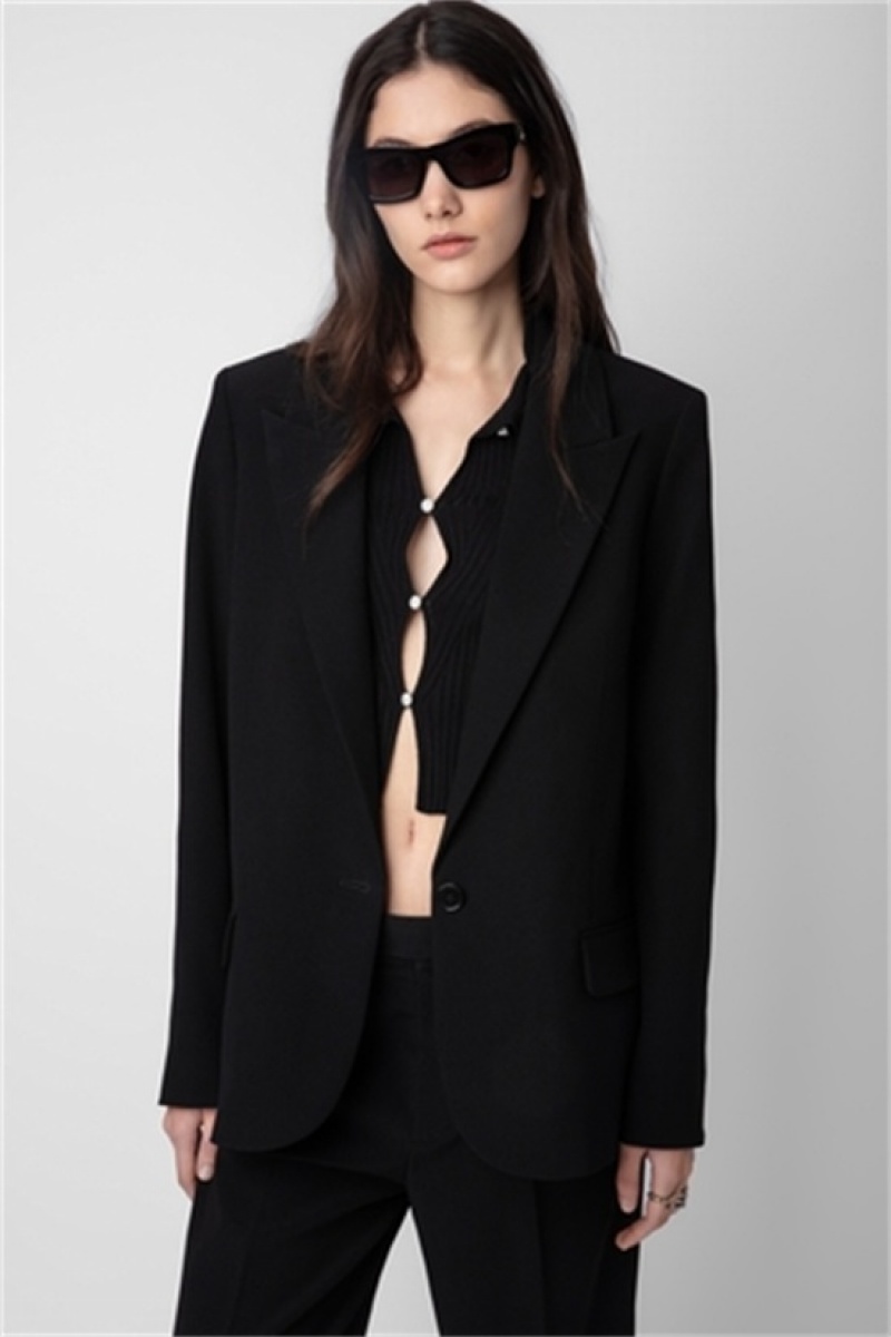 Zadig And Voltaire Voyage Blazer Noir | ZV-256349