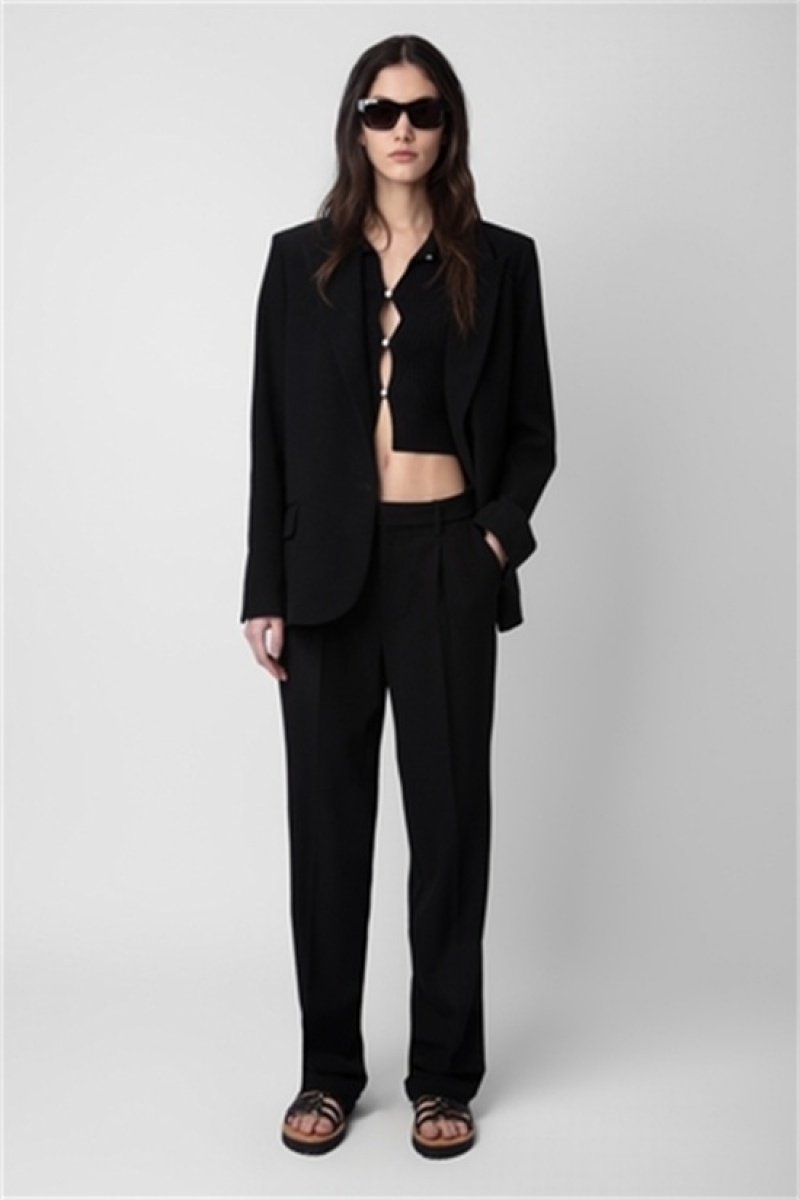 Zadig And Voltaire Voyage Blazer Noir | ZV-256349