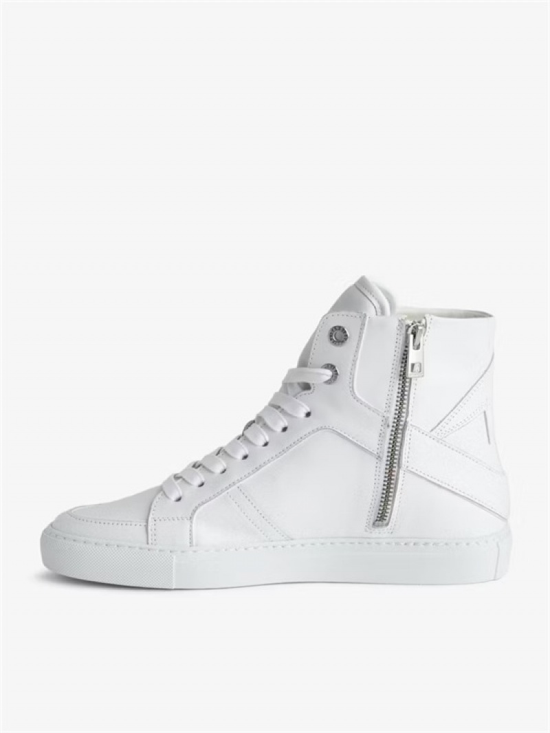 Zadig And Voltaire ZV1747 High Flash Sneakers White | ZV-255668