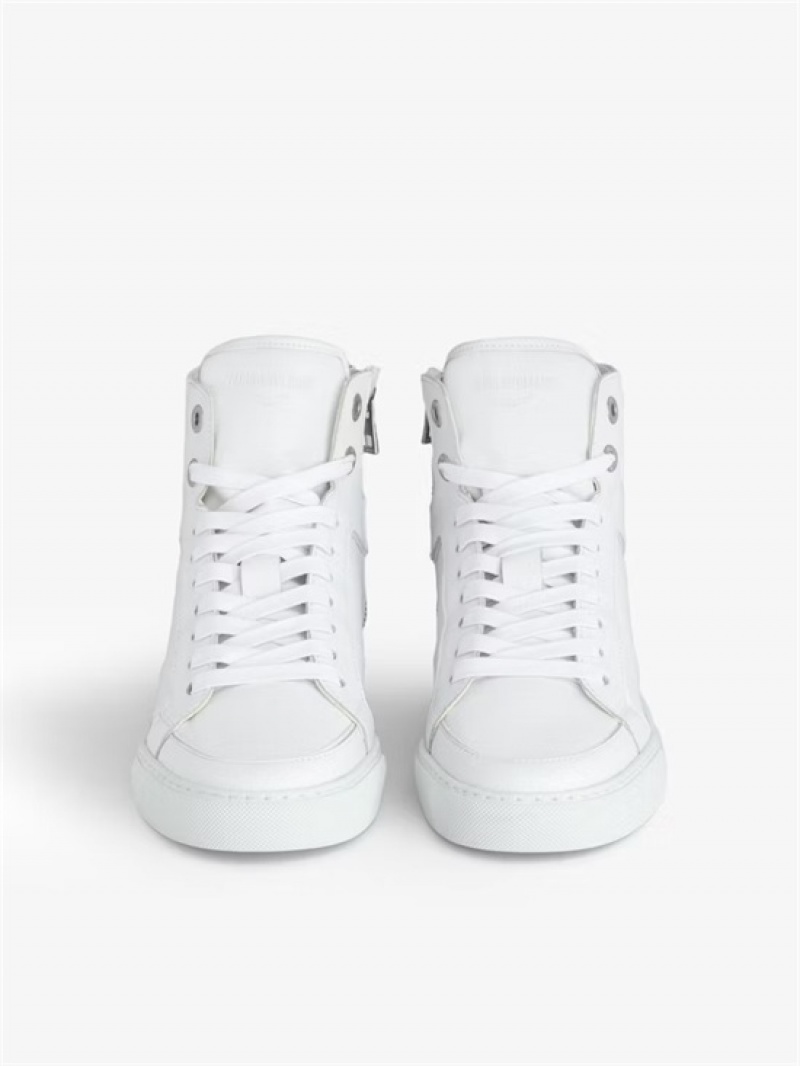 Zadig And Voltaire ZV1747 High Flash Sneakers White | ZV-255668