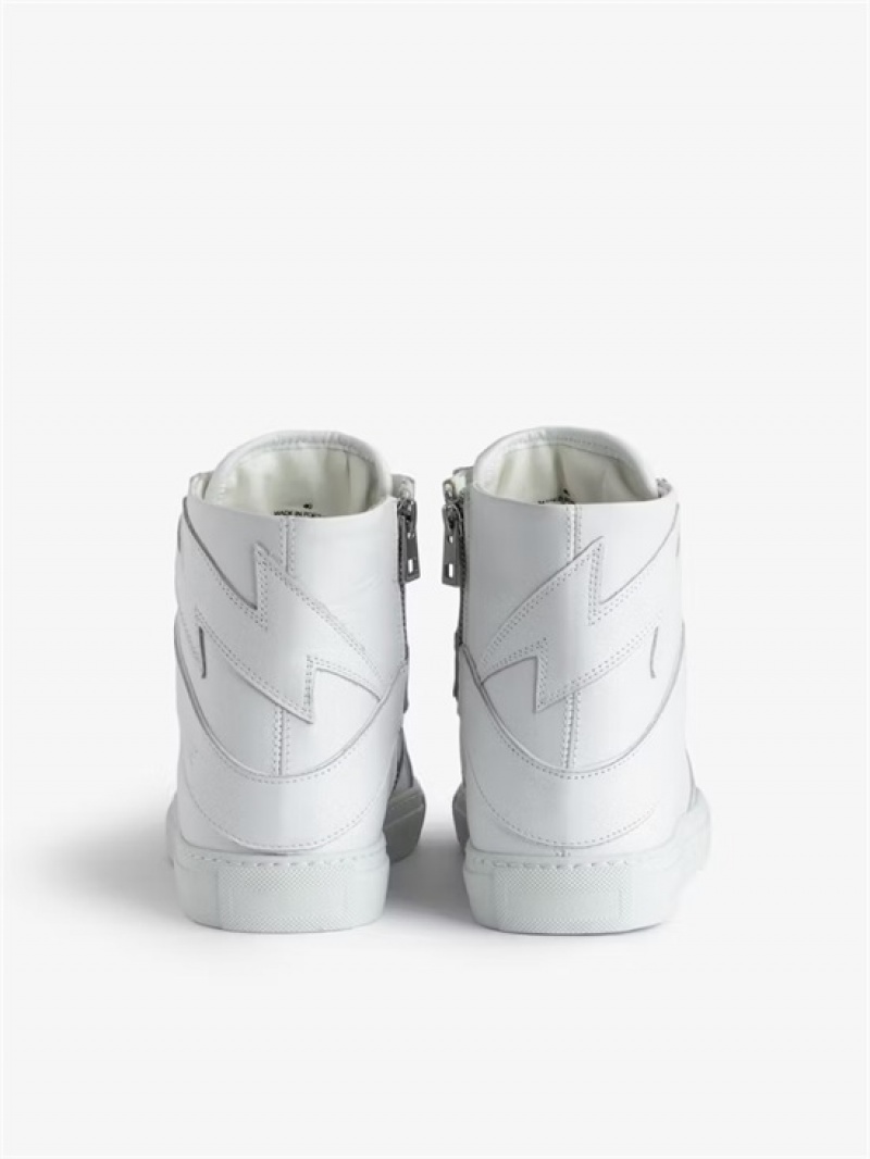 Zadig And Voltaire ZV1747 High Flash Sneakers White | ZV-255668