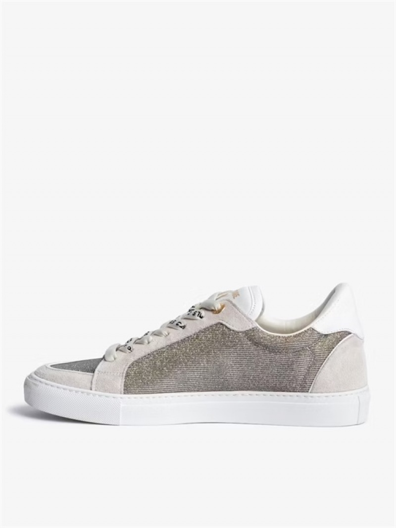 Zadig And Voltaire ZV1747 Low-Top Sneakers  Silver | ZV-255670