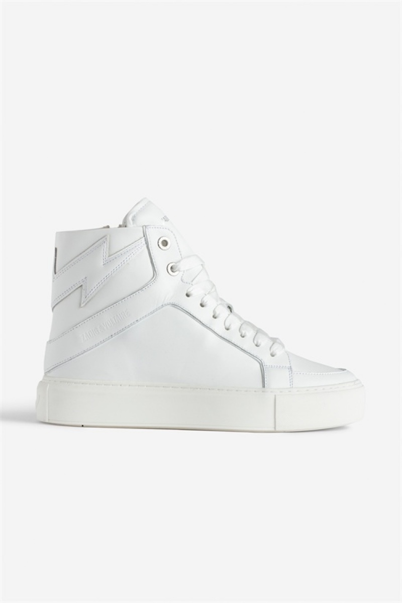 Zadig And Voltaire Zv1747 High Chunky Sneakers White | ZV-255775