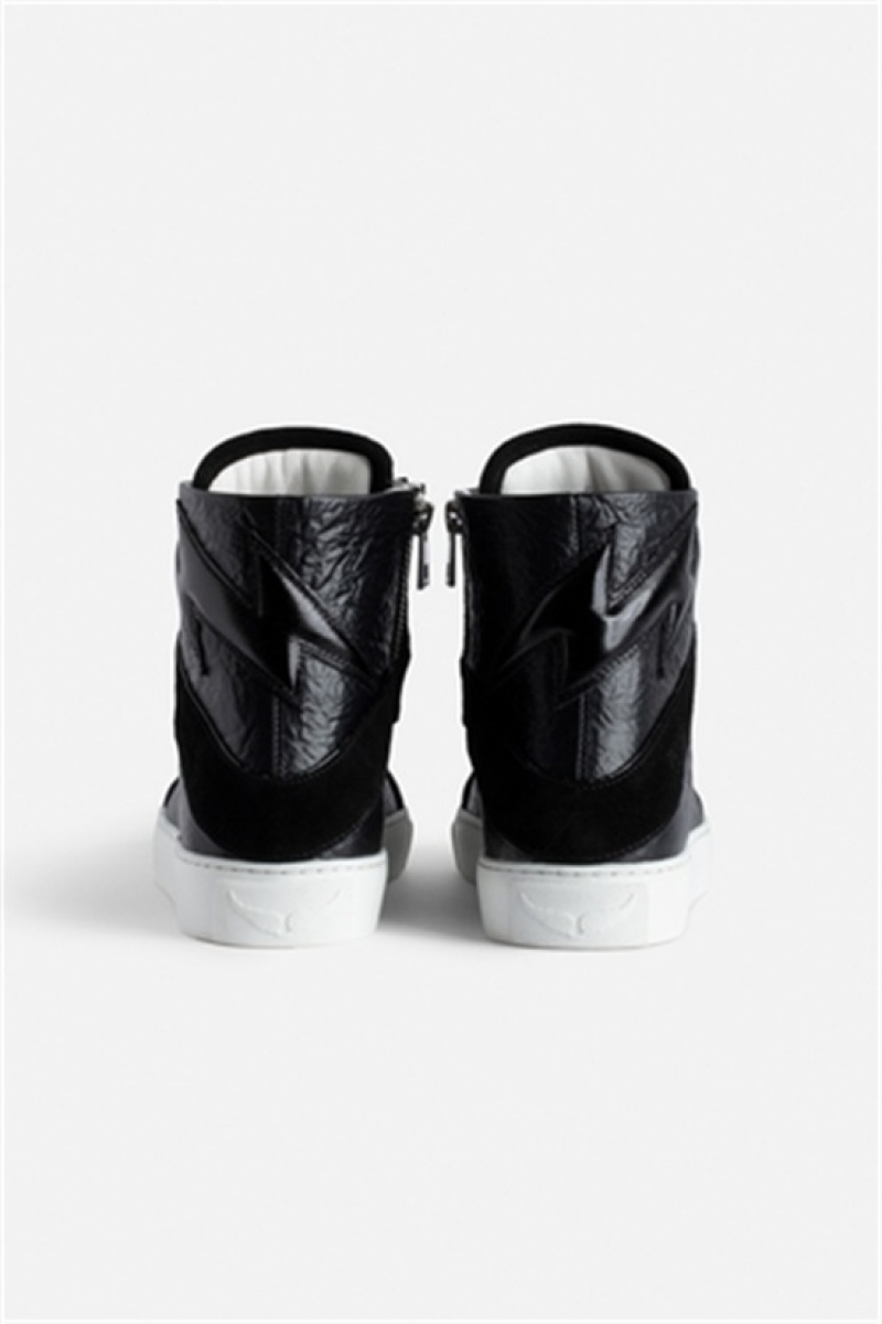 Zadig And Voltaire Zv1747 High High-top Trainers Black | ZV-255774